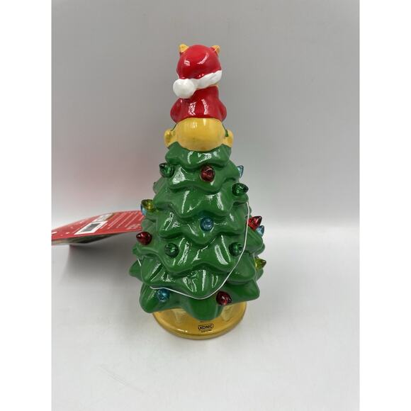 Disney Winnie the Pooh Light Up Ceramic Christmas Tree NEW With Tags! - Picture 5 of 11